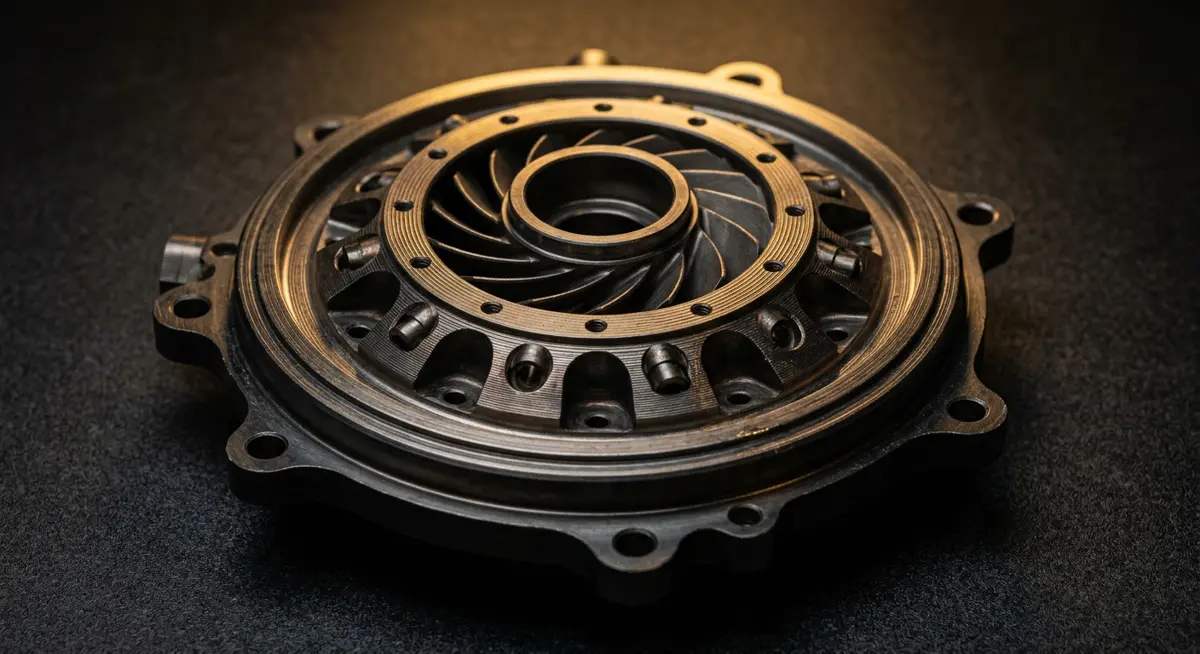 Machined Inconel combustor component